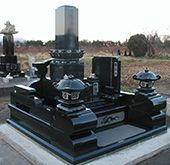 和型洋型墓石施工例011
