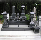 和型洋型墓石施工例076