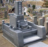 和型洋型墓石施工例090